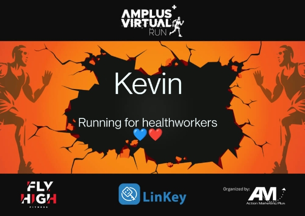 Kevin... Running for healthworkers ???
